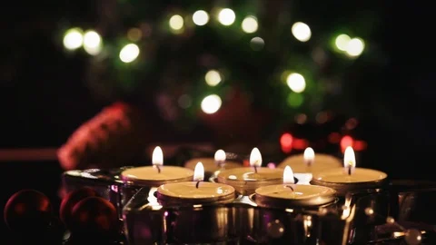 Candles passing by Stock Footage 104516102