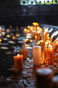 Candles for Prayer Stock Photos