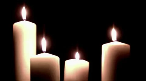 Candles - seamless loop Video stock 8838659
