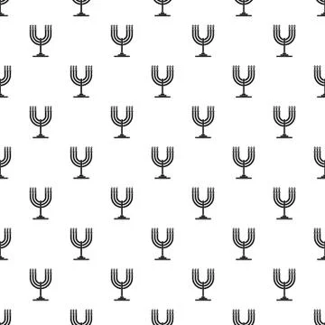 Candles on support pattern seamless vector 스톡 일러스트