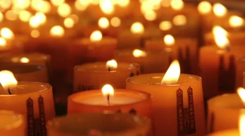 Candles in a temple Stock-Footage 10762746
