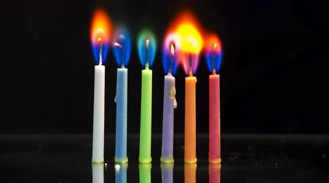 Candles time lapse Stock Footage 56568299