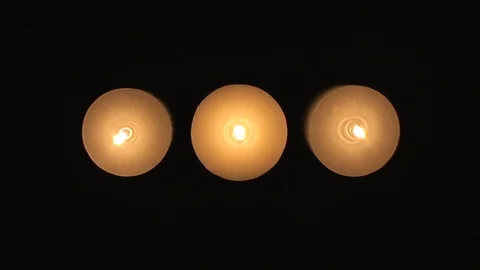 Candles Top Stock Footage 98679521