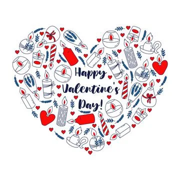 Candles vector banner Stock Illustration