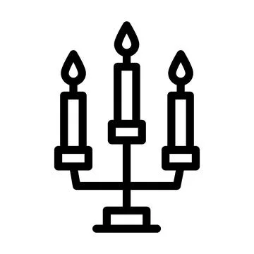 Candles Vector Icon Design Illustration Illustrazione stock