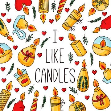 Candles vector set Stock Illustration