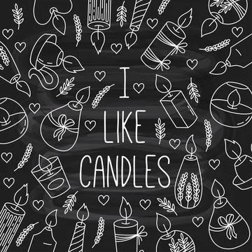 Candles vector set Stock Illustration