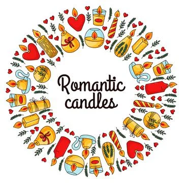 Candles vector set Stock Illustration