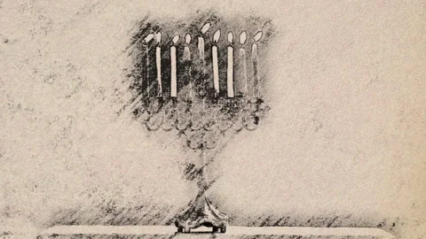 Candles Vintage Background Stock Footage 130942489