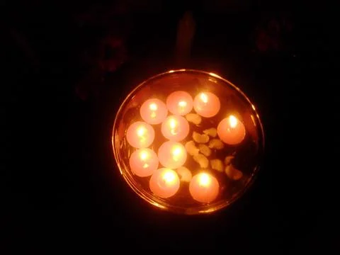 Candles on Water Photos