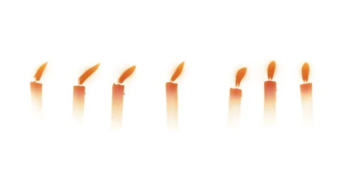 Candles On A White Background Video stock 48976319