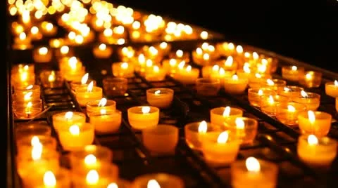 Candles in the wind Stock Footage 10898723