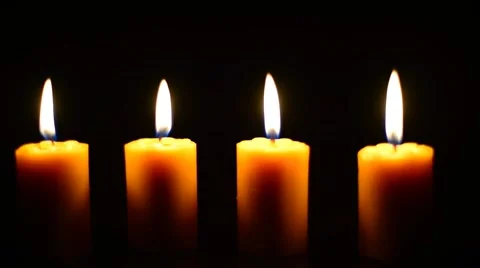 Candles in the wind Stock Footage 46808184