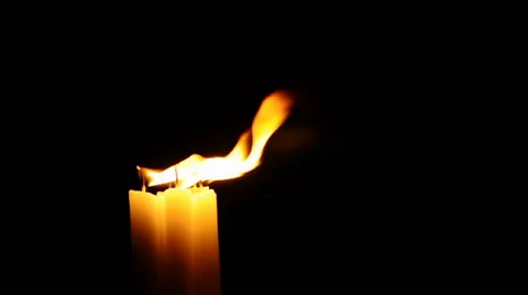 Candles in the Wind- I Stock Footage 33622483