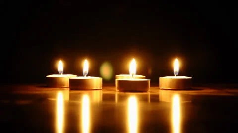 Candles in the Wind- II Stock Footage 33622475