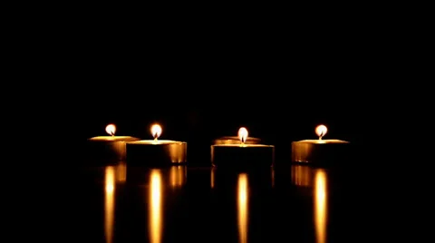 Candles in the Wind- III Stock Footage 33622497