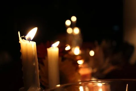 Candles in the Wind Stock Photos