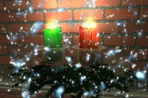 CandleSnow 10 Stock Footage 286357