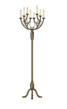 Candlestick - 3D render Stock Illustration