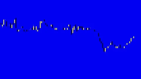 Candlestick chart on color background of stock market investment trade. Stock Footage 83417509