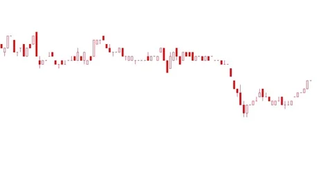 Candlestick chart on color background of stock market investment trade. Stock Footage 83417598