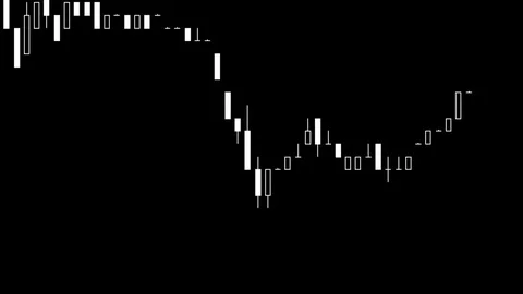 Candlestick chart on color background of stock market investment trade. Stock Footage 83417729