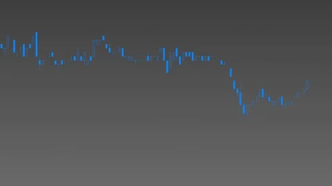 Candlestick chart on color background of stock market investment trade. Stock Footage 83418504