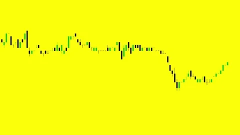 Candlestick chart on color background of stock market investment trade. Stock Footage 83418541