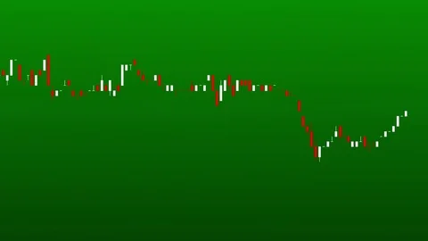Candlestick chart on color background of stock market investment trade. Stock Footage 83418565