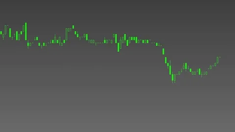 Candlestick chart on color background of stock market investment trade. Stock Footage 83418628