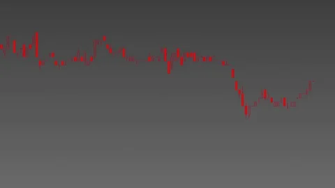 Candlestick chart on color background of stock market investment trade. Stock Footage 83418932