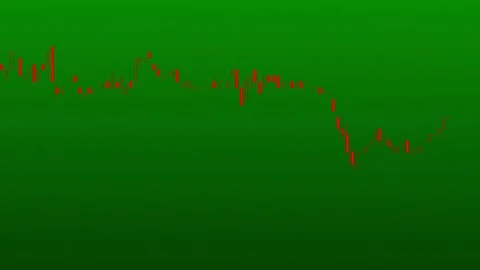 Candlestick chart on color background of stock market investment trade. Stock Footage 83421585