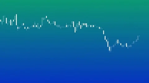 Candlestick chart on color background of stock market investment trade. Stock Footage 83421790