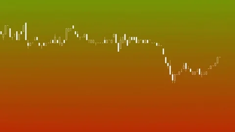 Candlestick chart on color background of stock market investment trade. Stock Footage 83422309