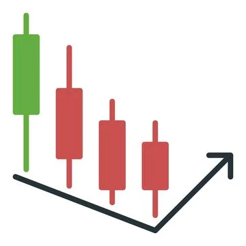 Candlestick Chart Element vector Margin Trading icon or sign 스톡 일러스트