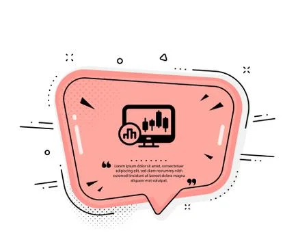 Candlestick chart icon. Analytics graph sign. Vector 스톡 일러스트