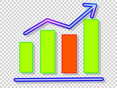 Candlestick chart Illustrazione stock