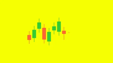Candlestick chart for trading, stock exchange, crypto price. Stock exchange Stock Footage 321350649
