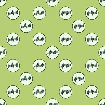 Candlestick Chart vector Crypto Trading circle shaped colored seamless patter Illustrazione stock