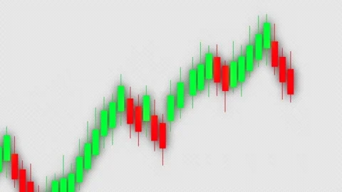 Candlestick graph animation financial chart Stock Footage 315985917