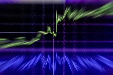 Candlestick graph focus gap on graph,Business and financial concept Stock Photos