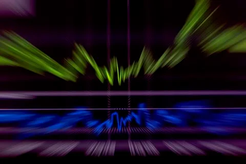 Candlestick graph focus gap on graph,Business and financial concept Stock Photos