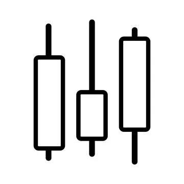 Candlestick icon. Charts pattern trading icon vector illustration isolated  Stock Illustration