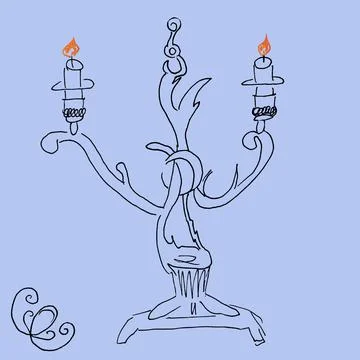 Candlestick Stock Illustration