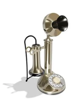 Candlestick phone Stock Illustration