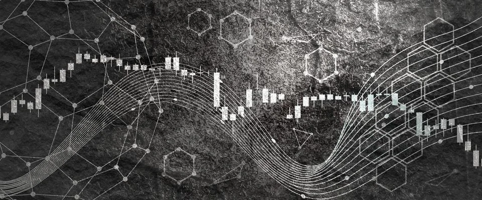 Candlestick stock exchange background Stock Illustration
