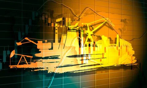Candlestick stock exchange background Stock Illustration