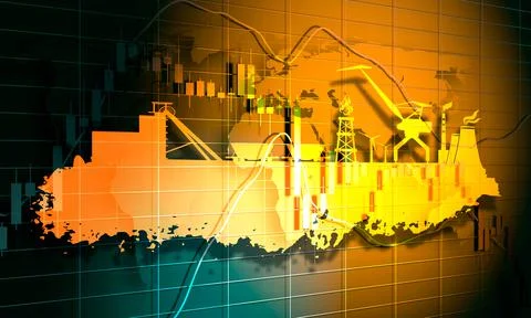 Candlestick stock exchange background Stock Illustration