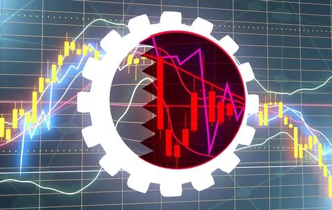 Candlestick stock exchange background Stock Illustration