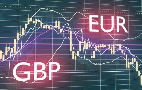 Candlestick stock exchange background Stock Illustration